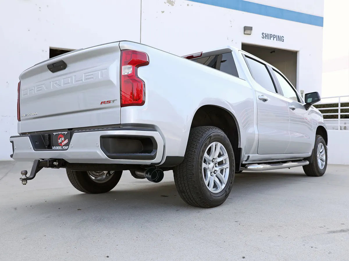 aFe 23-23 GM Trucks L6-3.0L (td) LZ0 Large Bore-HD 3 IN 409 SS Back Exhaust System w/Black Tip