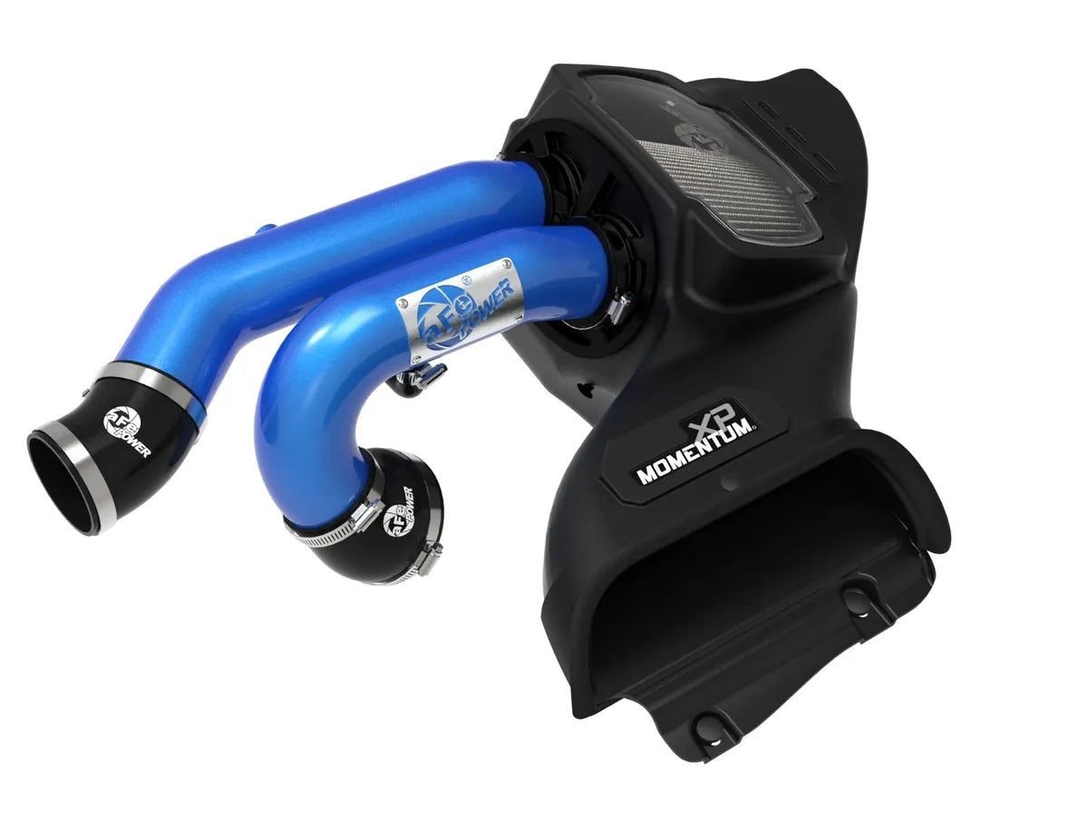 aFe 21-22 Ford F-150 Raptor V6-3.5L(tt) Momentum XP Cold Air Intake System Blue w/ Pro Dry S Filter