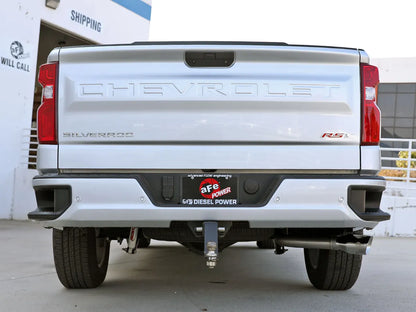 aFe 23-24 GM Trucks L6 Large Bore-HD 3 IN 409 Stainless Steel DPF-Back Exhaust System w/Polished Tip