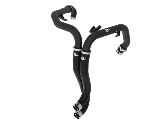 aFe 22-24 Ford Bronco Raptor BladeRunner 2-1/4in Aluminum Hot Charge Pipe Black - 46-20758-B