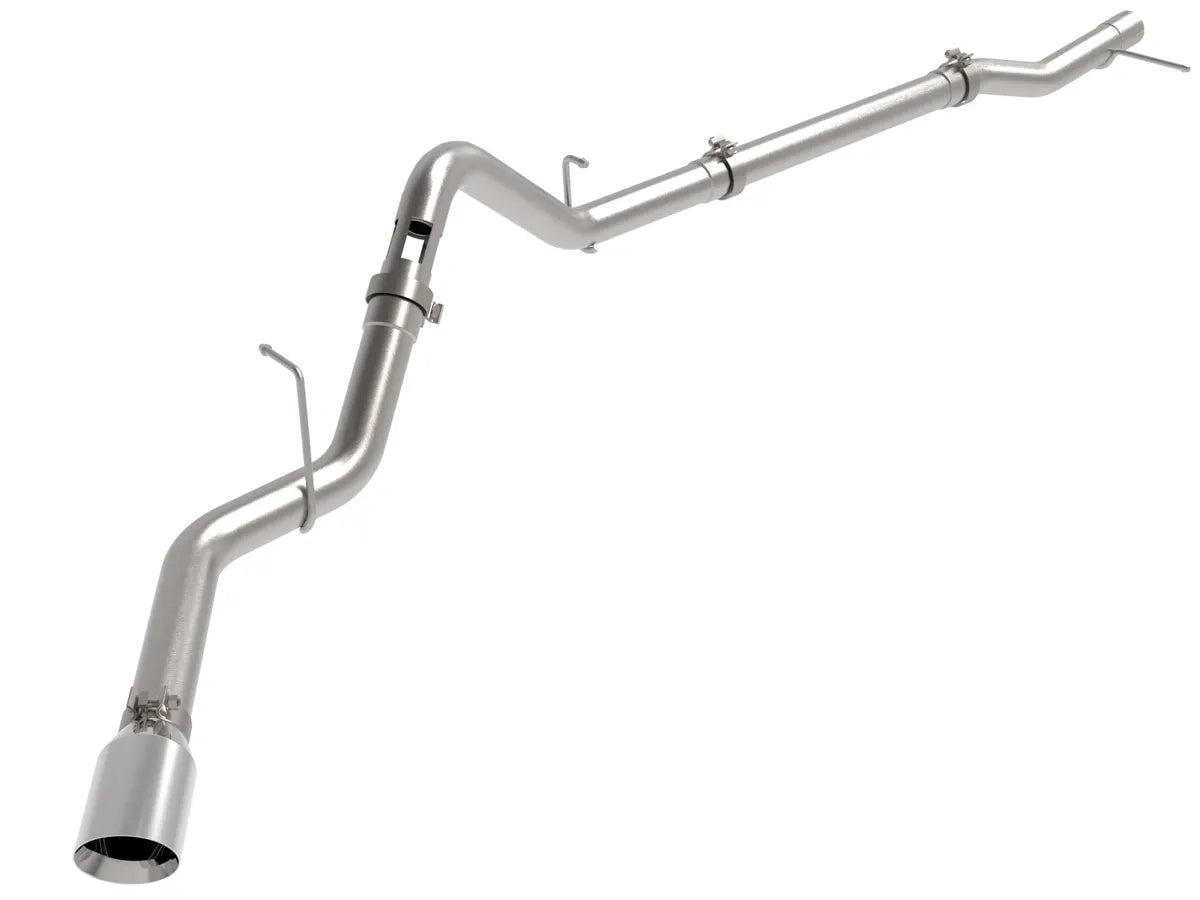 aFe 23-24 GM Trucks L6 Large Bore-HD 3 IN 409 Stainless Steel DPF-Back Exhaust System w/Polished Tip