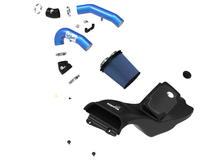 aFe 21-22 Ford F-150 Raptor V6-3.5L(tt) Momentum XP Cold Air Intake System - Blue w/ Pro 5R Filter