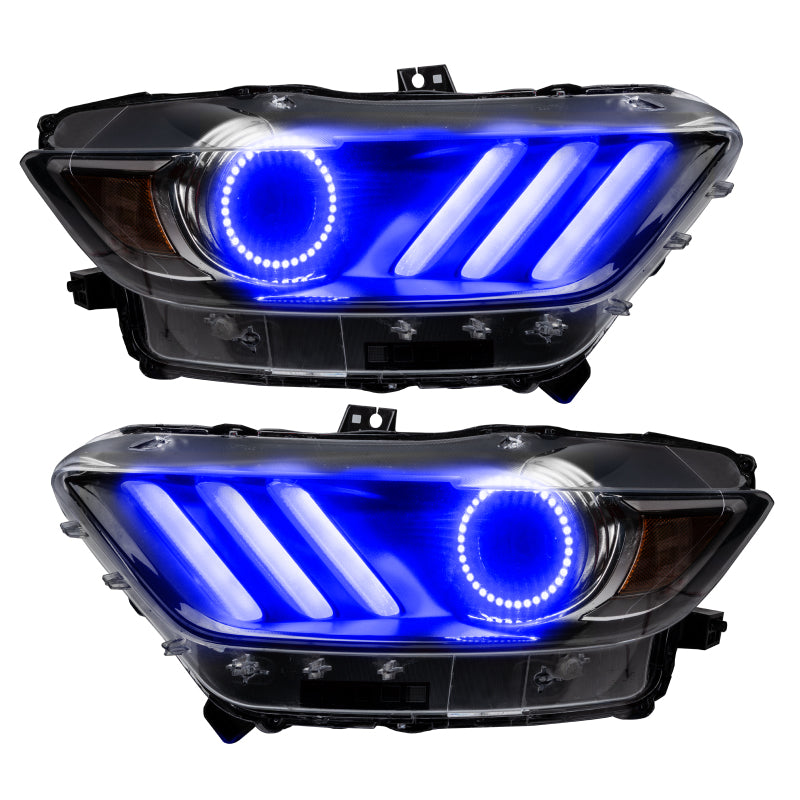 Oracle 15-17 Ford Mustang V6/GT/Shelby DRL Upgrade w/ Halo Kit - ColorSHIFT w/ BC1 Controller ORACLE Lighting
