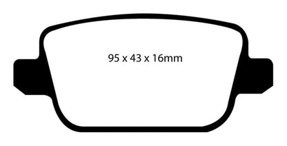 EBC BlueStuff Rear Brake Pads - DP51933NDX EBC