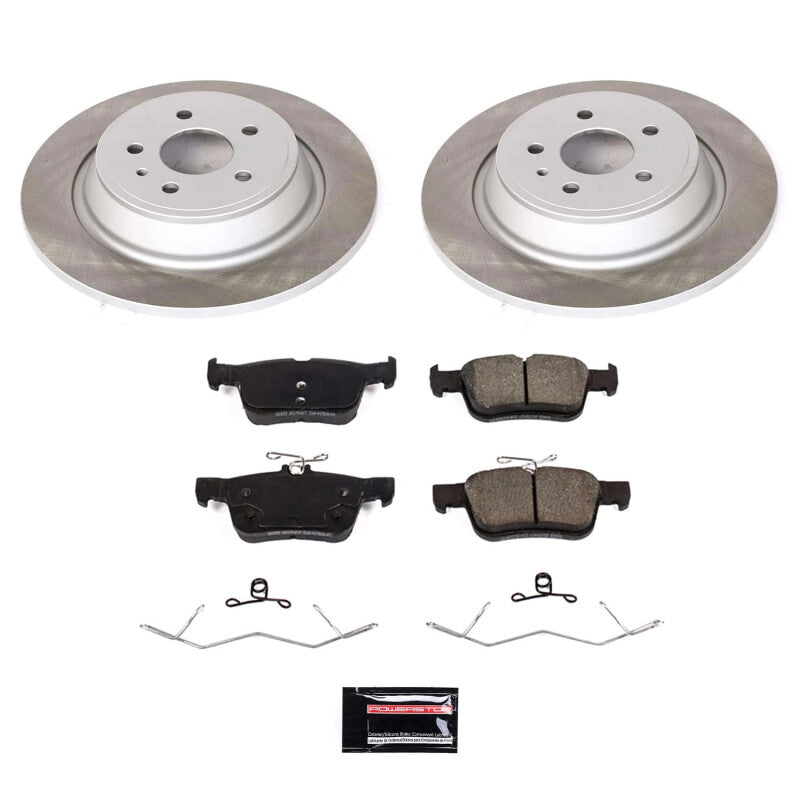 Power Stop 17-20 Ford Fusion Rear Semi-Coated Rotor Kit PowerStop