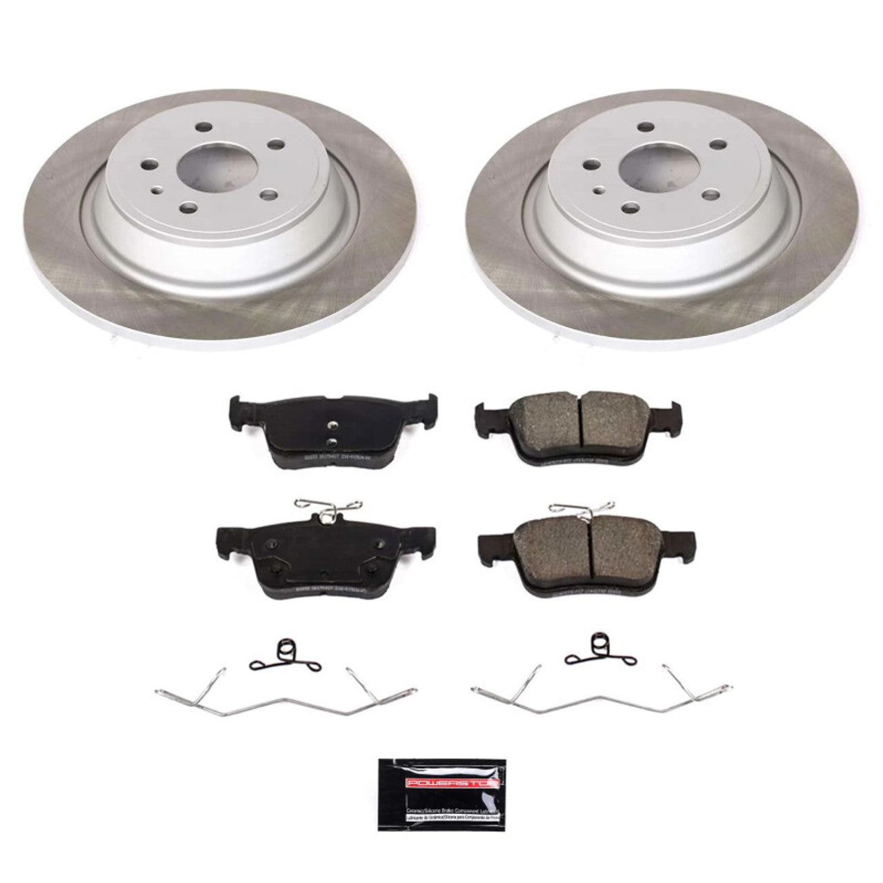 Power Stop 17-19 Ford Fusion Front and Rear Semi-Coated Rotor Kit