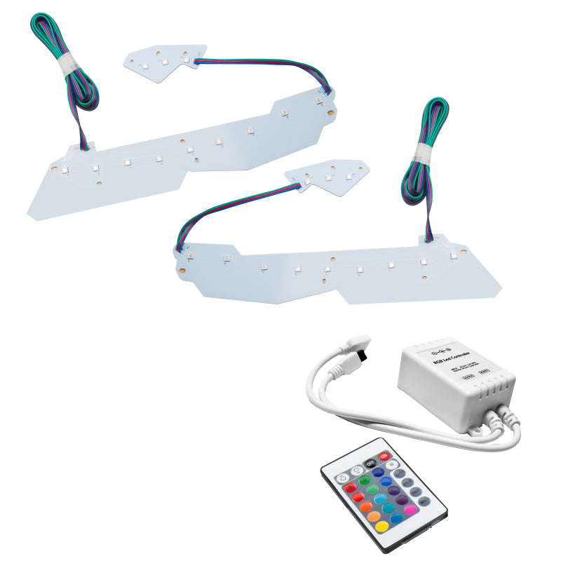 Oracle 14-19 Chevy Corvette C7 Headlight DRL Upgrade Kit - ColorSHIFT w/ Simple Controller