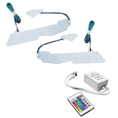 Oracle 14-19 Chevy Corvette C7 Headlight DRL Upgrade Kit - ColorSHIFT w/ Simple Controller