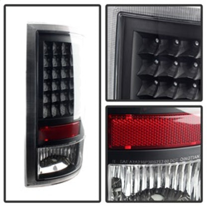 Xtune Dodge Ram 1500 09-14 LED Tail Lights Incandescent Model Only Black ALT-JH-DR09-LED-BK SPYDER