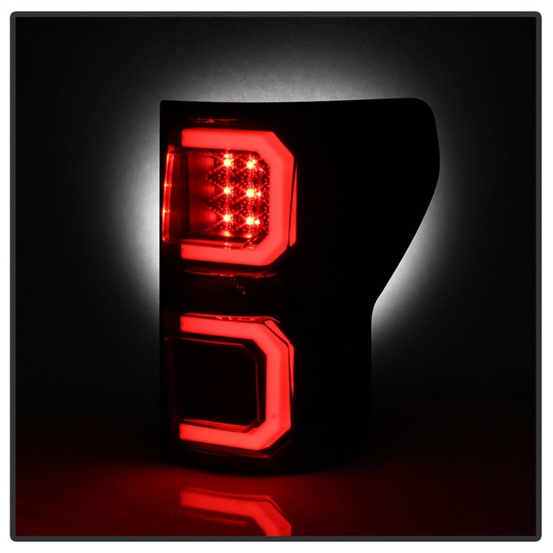 Spyder 07-13 Toyota Tundra V2 Light Bar LED Tail Lights - Black ALT-YD-TTU07V2-LB-BK SPYDER