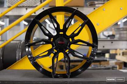 Vossen x Novitec NF11 21x9.5 ET:38 Gloss Black Ferrari 296 Front Wheel