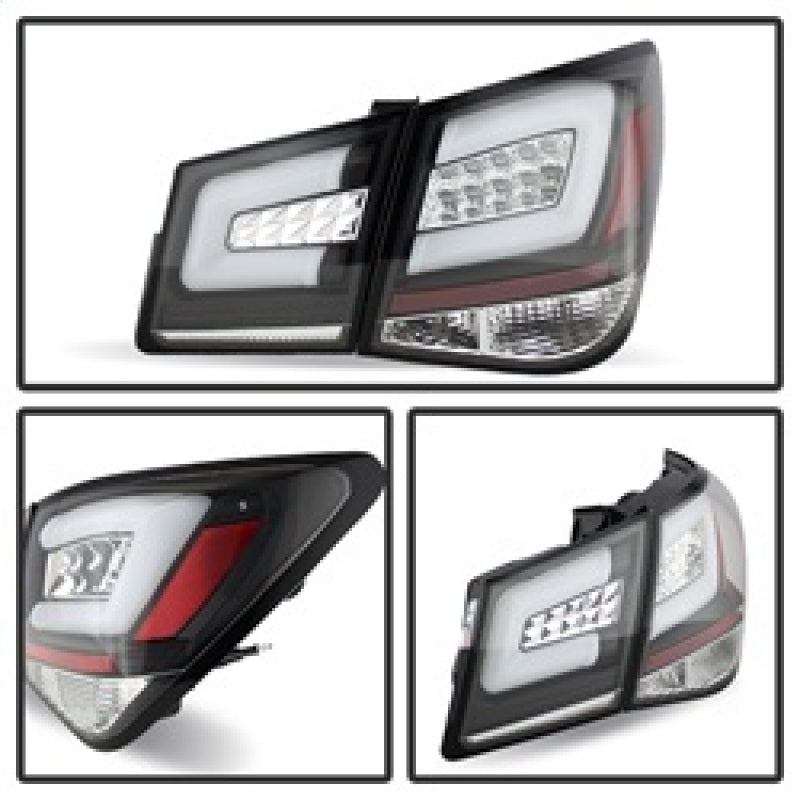 Spyder Chevy Cruze 2011-2014 Light Bar LED Tail Lights Black ALT-YD-CCRZ11-LBLED-BK SPYDER