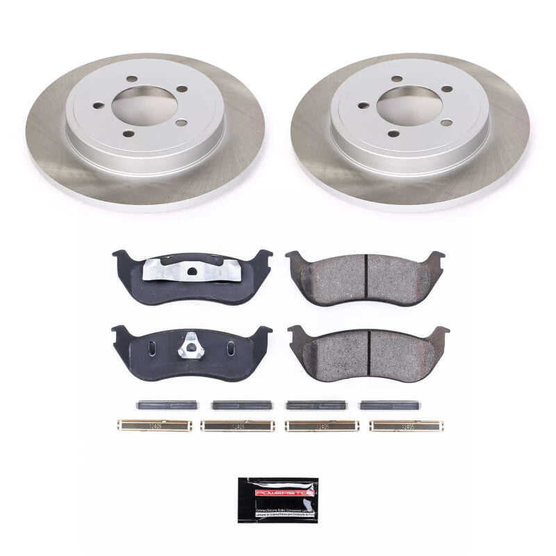 Power Stop 02-06 Mercury Mountaineer Rear Semi-Coated Rotor Kit PowerStop