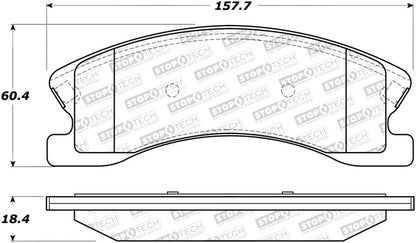 StopTech Premium Ceramic Brake Pads - 308.09450 Stoptech