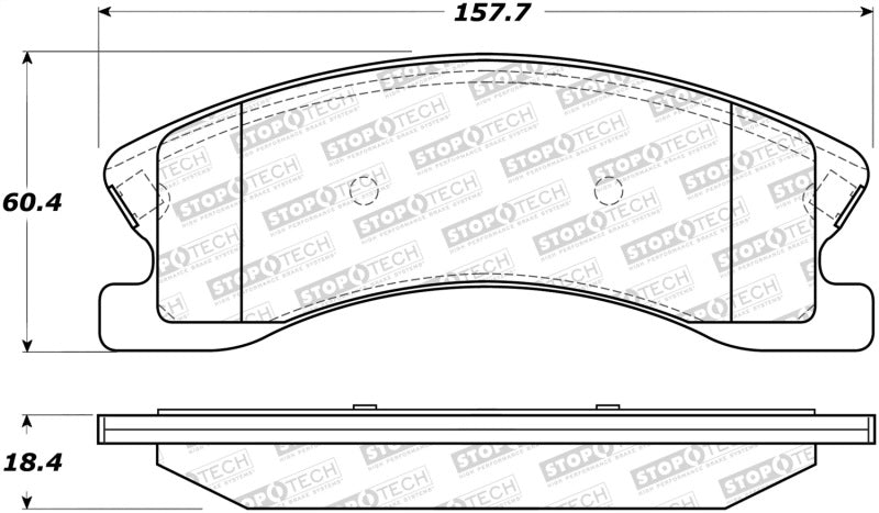 StopTech Premium Ceramic Brake Pads - 308.09450