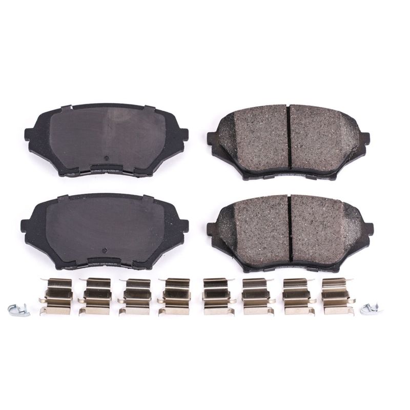 Power Stop 06-15 Mazda MX-5 Miata Front Z17 Evolution Ceramic Brake Pads w/Hardware PowerStop