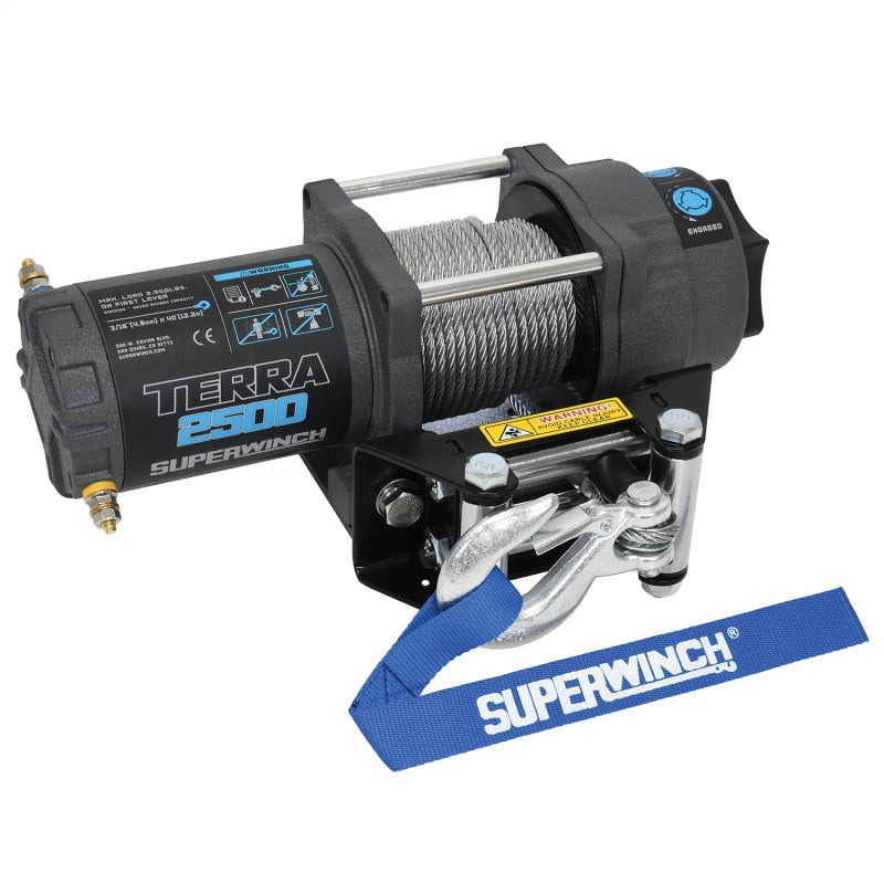 Superwinch 2500 LBS 12 VDC 3/16in x 40ft Steel Wire Terra Winch Superwinch