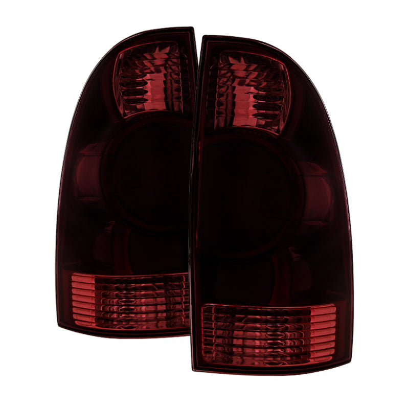 Xtune Toyota Tacoma 05-08 OEM Style Tail Lights Red Smoked ALT-JH-TTA05-OE-RSM SPYDER