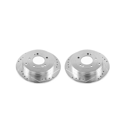 Power Stop 06-09 Hyundai Azera Rear Evolution Drilled & Slotted Rotors - Pair PowerStop