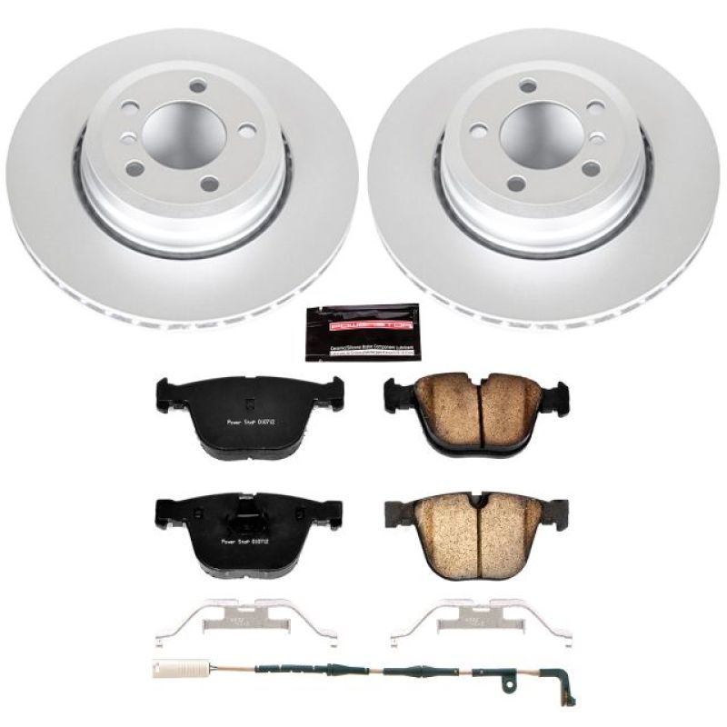 Power Stop 06-08 BMW 750i Rear Z23 Evolution Sport Coated Brake Kit PowerStop