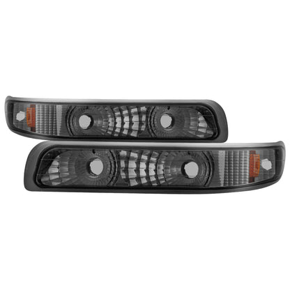 Xtune Chevy Silverado 99-02 Amber Reflector Bumper Lights Smoke CBL-JH-CS99-AM-SM SPYDER