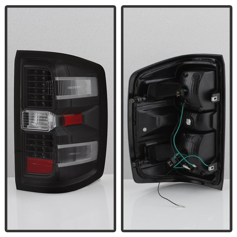 xTune Chevy 1500 14-16 / Silverado 2500HD/3500HD LED Tail Lights - Black ALT-JH-CS14-LED-BK SPYDER