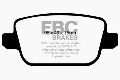 EBC GreenStuff Rear Brake Pads - DP21933 EBC