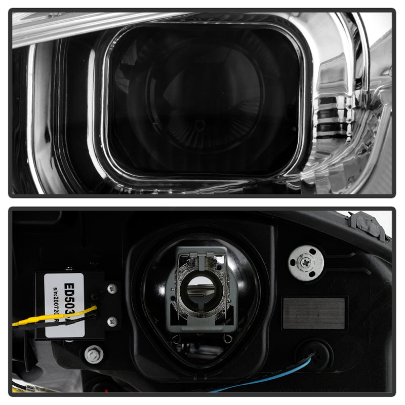 Spyder 05-13 Chevy Corvette C6 Projector Headlights Seq LED Turn Signal w/SB DRL Parking Light SPYDER