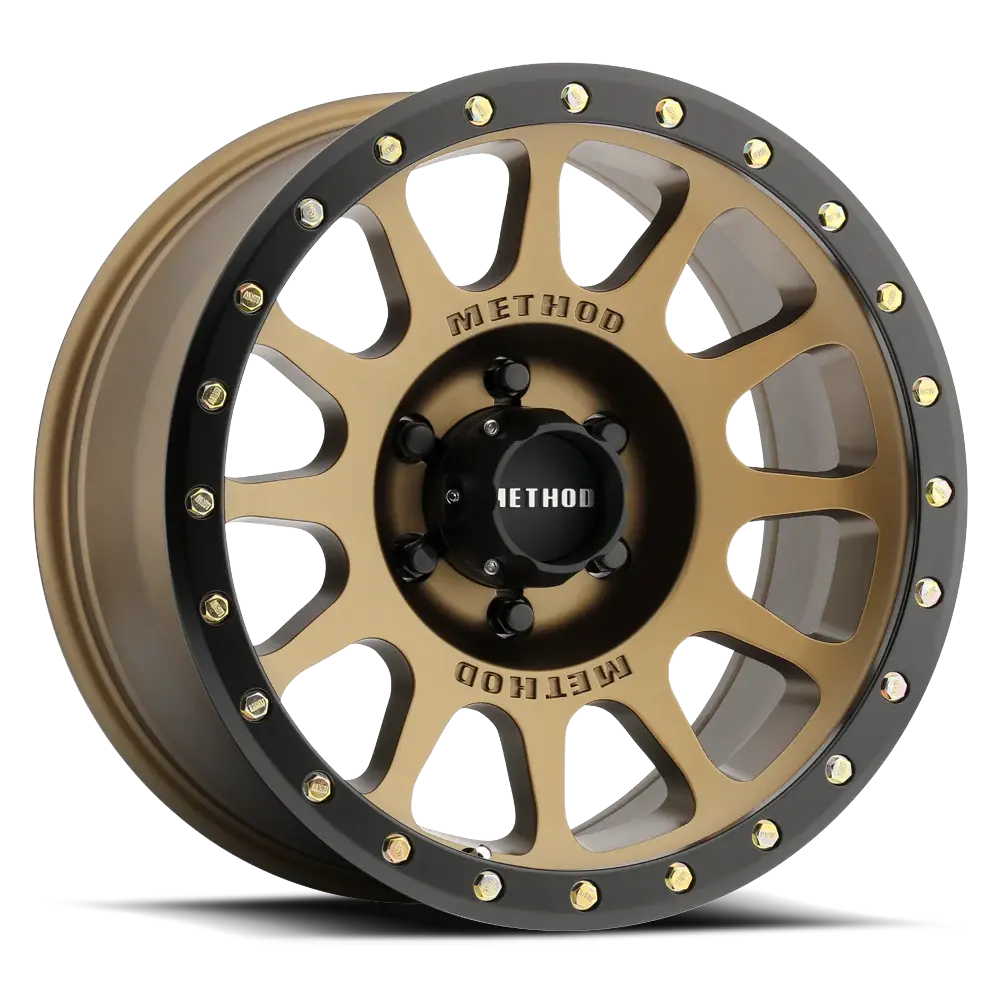 Method 305 NV METHOD BRONZE - MATTE BLACK LIP 17x8.5 / 5x5.5 / 0/4.75, 108 Hub Bore - MR30578555900 Method Wheels