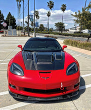 Load image into Gallery viewer, Anderson Composites 2005 - 2013 Corvette &quot;World Challenge&quot; Style Vented Carbon Fiber Hood - AC-HD05CHC6-WH