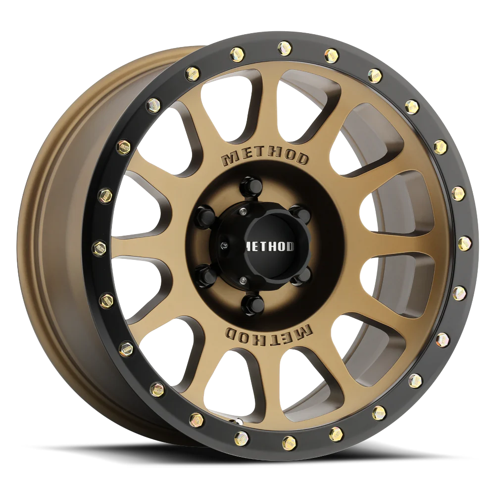 Method 305 NV METHOD BRONZE - MATTE BLACK LIP 17x8.5 / 5x150 / 0/4.75, 116.5 Hub Bore- MR30578558900 Method Wheels