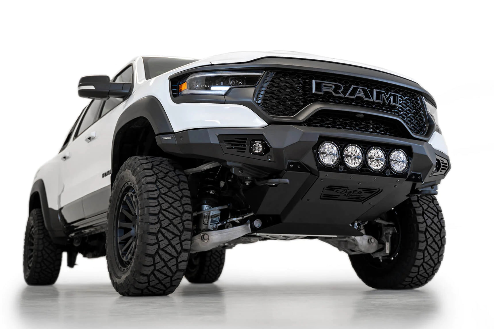 Addictive Desert Designs 2021-2023 Ram 1500 Trx Bomber Front Bumper (Rigid) - F620014110103 Addictive Desert Designs