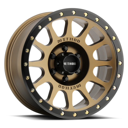 Method 305 NV METHOD BRONZE - MATTE BLACK LIP 20x9 / 8x6.5 / 18/5.75, 130.81 Hub Bore - MR30529080918
