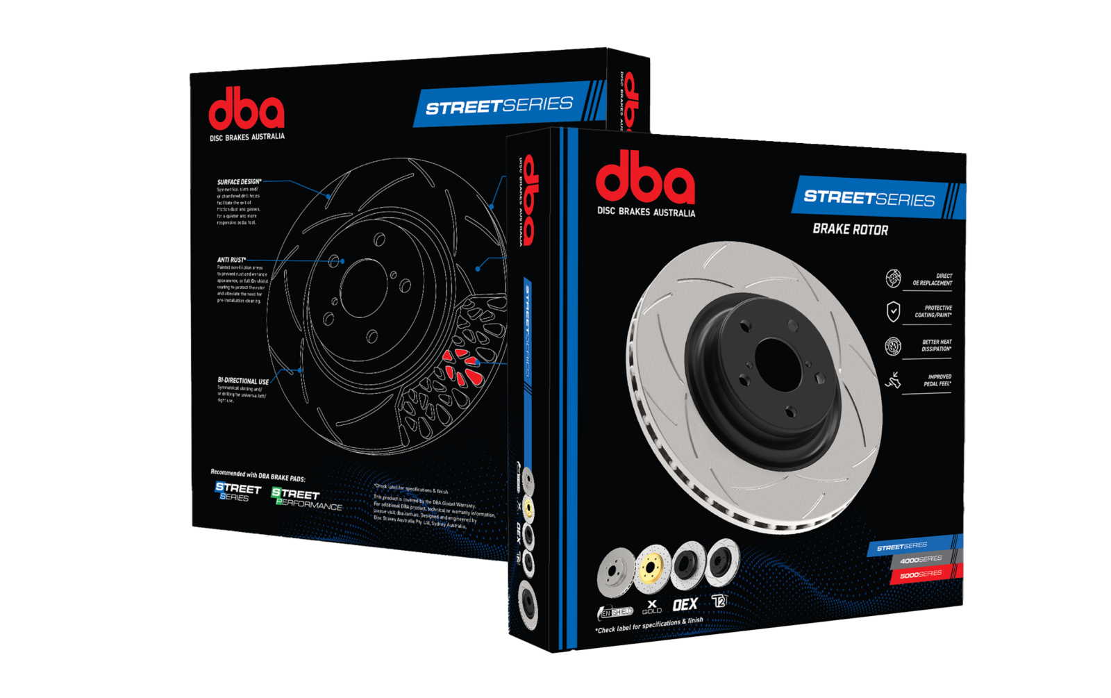 DBA Front Street Series T2 Brake Rotor 350mm For  Honda Civic 9th-10th Gen 2.0L Type-R - 3700S