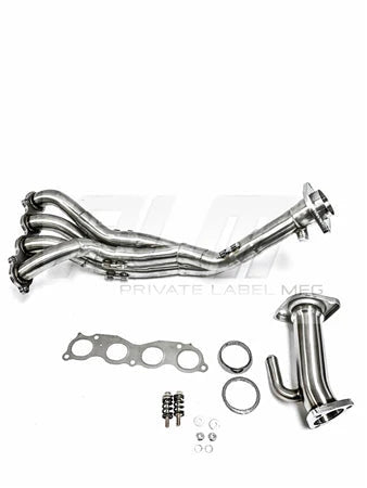 PLM Power Driven K-Series K24 K20 RSX Header with Bolt-On Catalytic Converter - PLM-HDC5-K24-HEADER-CAT