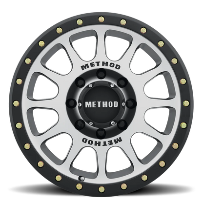 Method 305 NV MACHINED - MATTE BLACK LIP 17x8.5 / 8x6.5 / 0/4.75, 130.81 Hub Bore - MR30578580300