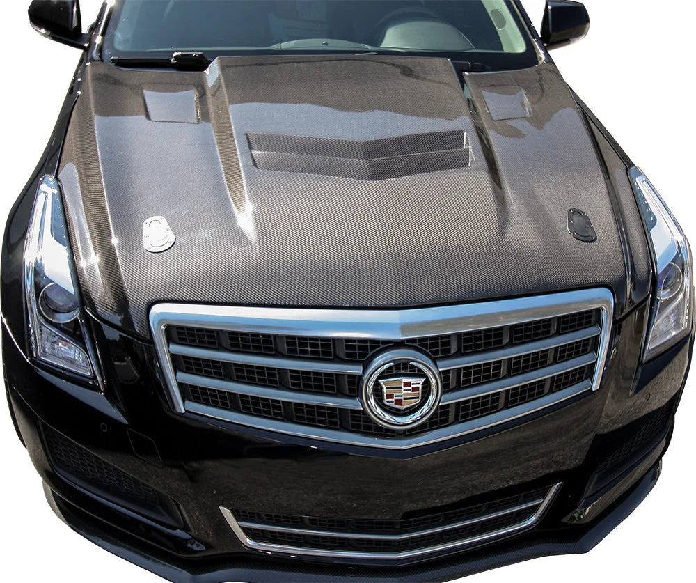 Anderson Composites 13-15 Cadillac ATS Type-VT Carbon Fiber Hood - AC-HD13CAATS-VT