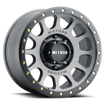 Method 305 NV TITANIUM - MATTE BLACK LIP 16x8 / 6x5.5 / 0/4.50, 108 Hub Bore - MR30568060800 Method Wheels