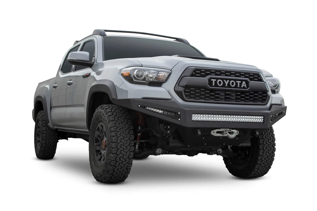 Addictive Desert Designs 2016-2023 Toyota Tacoma Honeybadger Winch Front Bumper - F687382730103