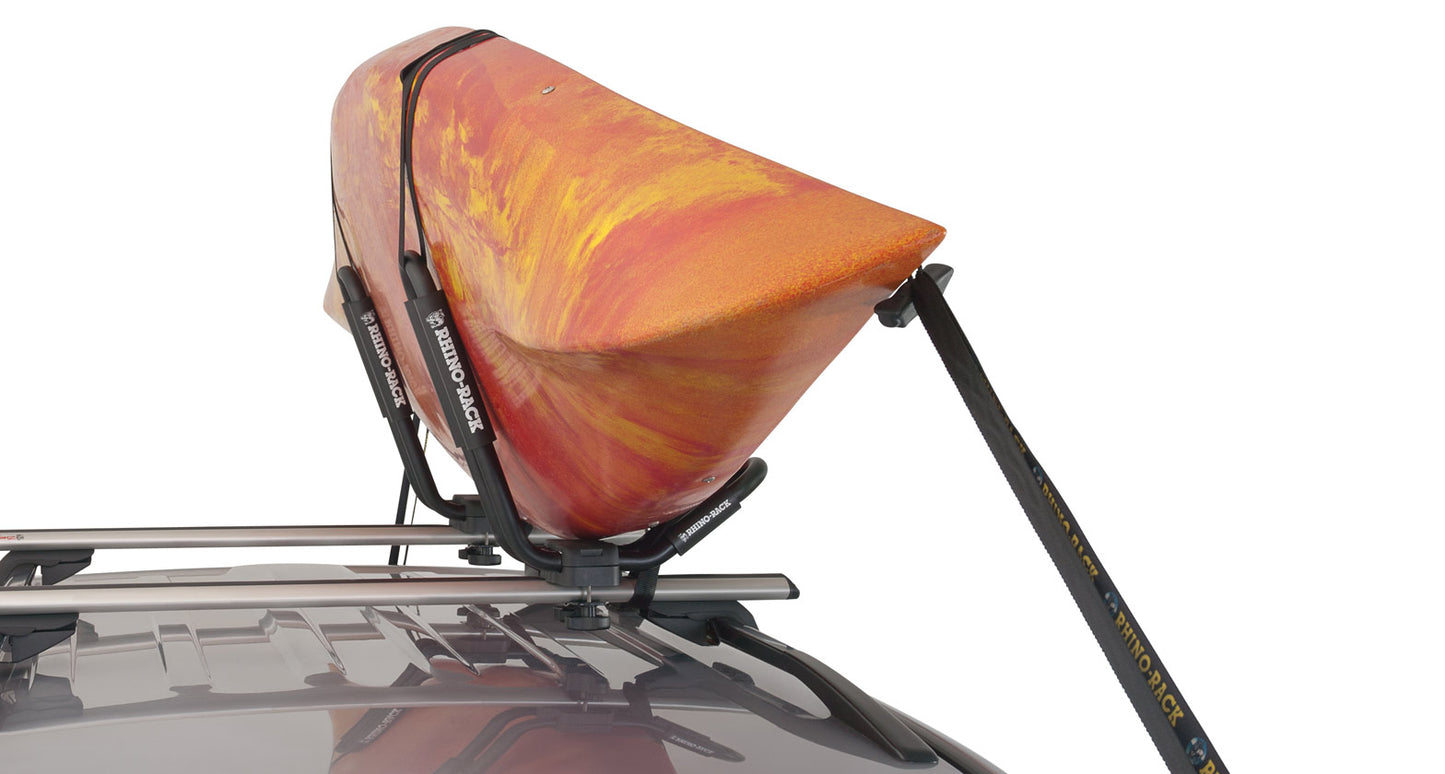 Rhino-Rack Fixed J Style Kayak Carrier w/ Tie Downs (Pair) - S510