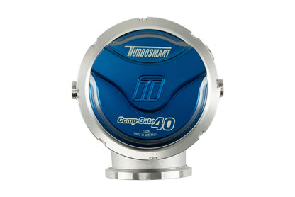 Turbosmart GenV CompGate40 14psi External Wastegate (Blue) - TS-0552-1011 Turbosmart