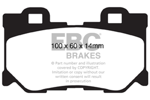 EBC RedStuff Rear Brake Pads - DP31824C EBC