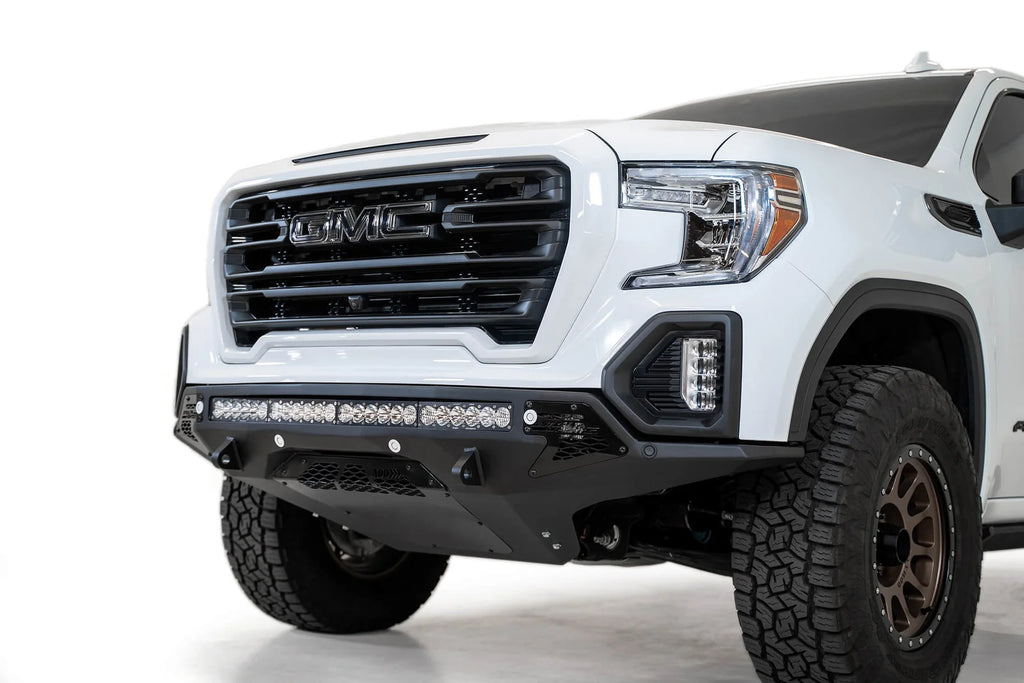 Addictive Desert Designs 2019-2021 GMC Sierra 1500 Stealth Fighter Front Bumper - F471763030103