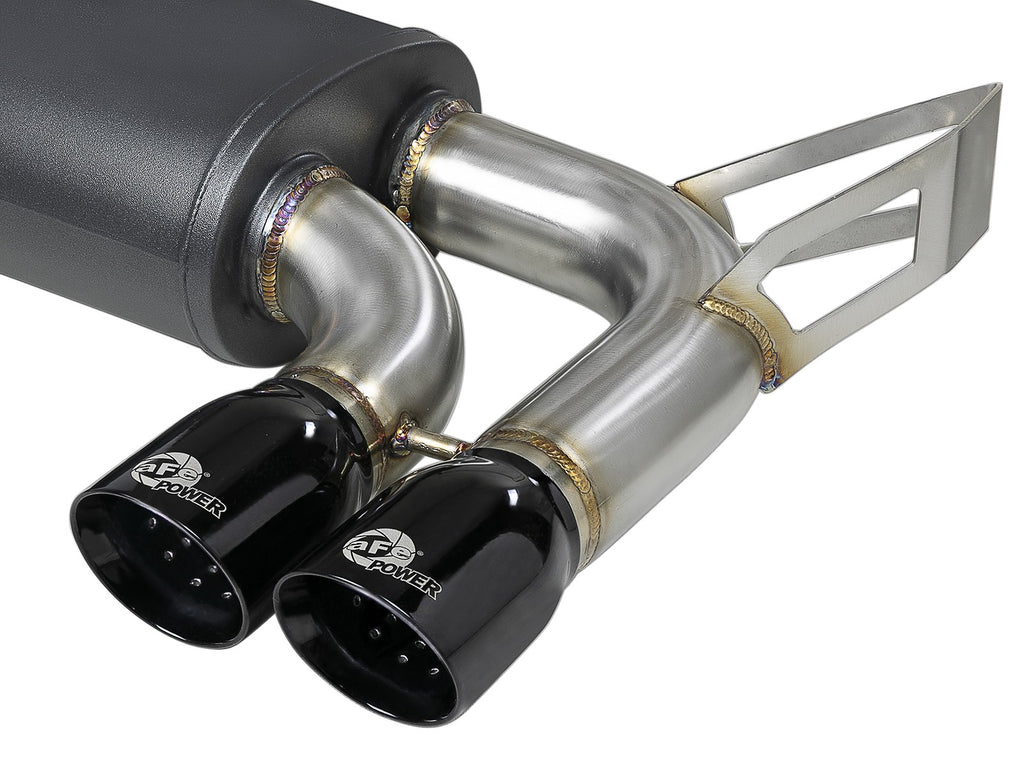 aFe BMW M3 (E46) 01-06 L6-3.2L S54 MACH Force-Xp 2-1/2" 304 Stainless Steel Cat-Back Exhaust System - 49-36344-B