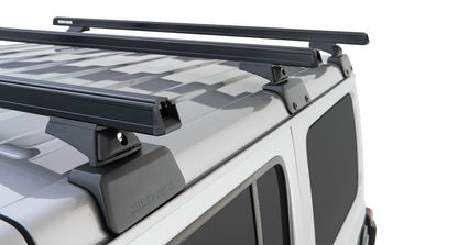 Rhino-Rack 18-24 Jeep Wrangler 4 Door SUV Heavy Duty RCL 3 Bar Backbone Roof Rack - JB0882