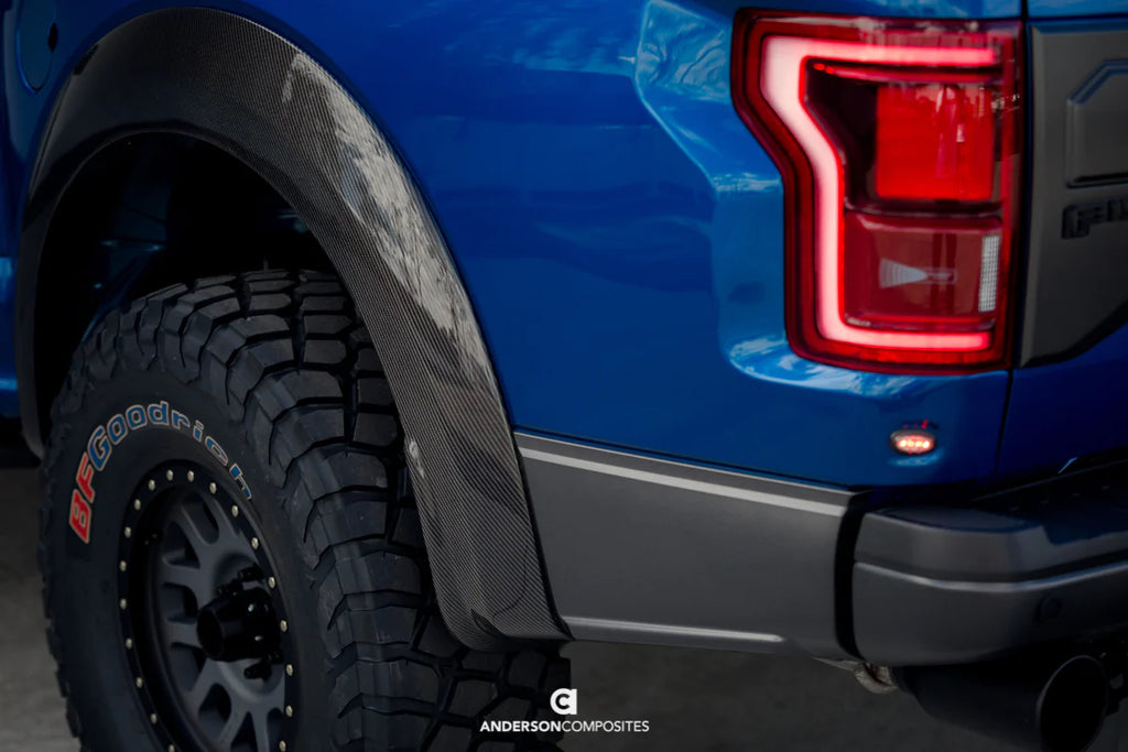 Anderson Composites 2017-2020 Ford Raptor Carbon Fiber Type-OE Rear Fender Flares (Pair) - AC-FLR17FDRA-R