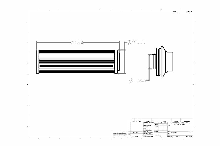 Extreme Flow 100-m SS AN-16 Replacement Element P/N 12662