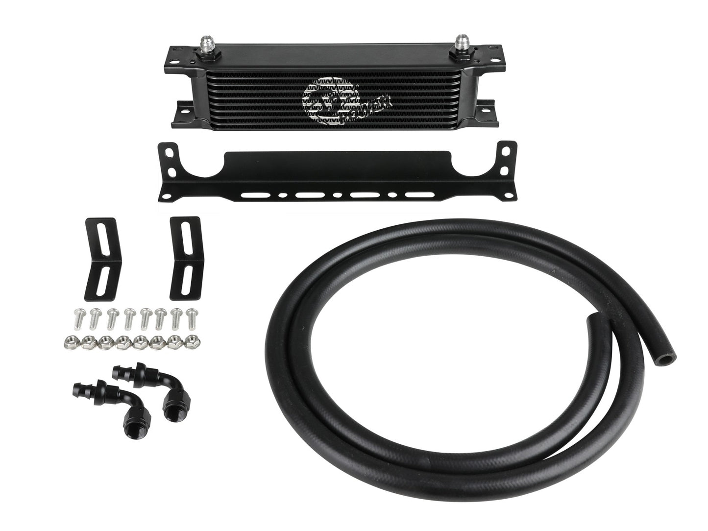 AFE Universal BladeRunner Transmission/Engine Oil Cooler Kit: 10” x 3.5” x 2” - 46-80002