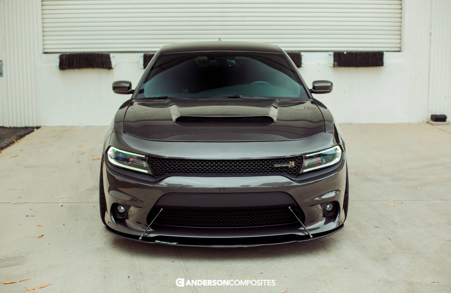 Anderson Composites 15-23 Dodge Charger Type-DM (Demon Style) Carbon Fiber Hood AC-HD15DGCR-DM