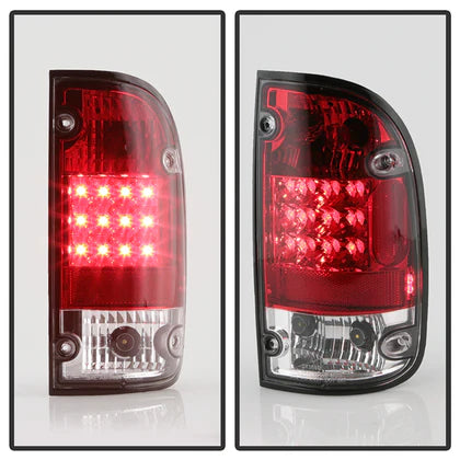 Spyder Toyota Tacoma 95-00 LED Tail Lights Red Clear ALT-YD-TT95-LED-RC